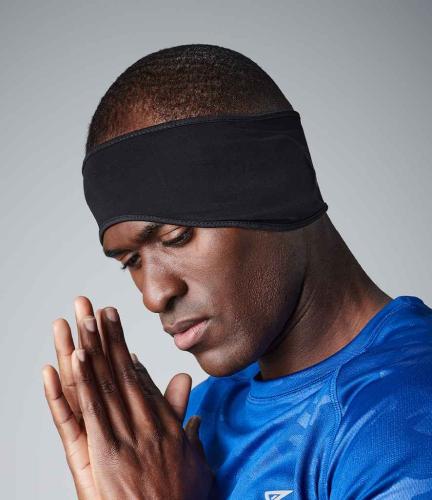 Beechfield Sports Tech Soft Shell Headband - BLK - ONE